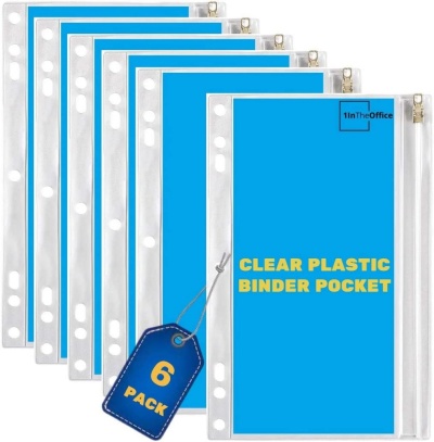 pic of clear zip binder folders
