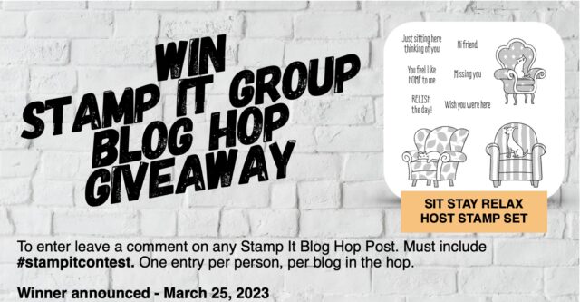 Stamp It Blog Hop Giveaway details