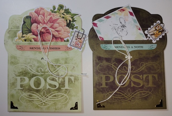 2 cards made with Parcel Post kit