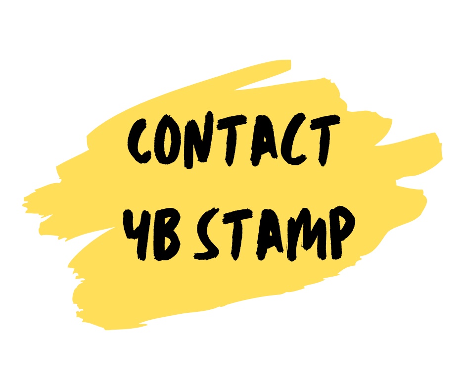 contact yb stamp on yellow paint