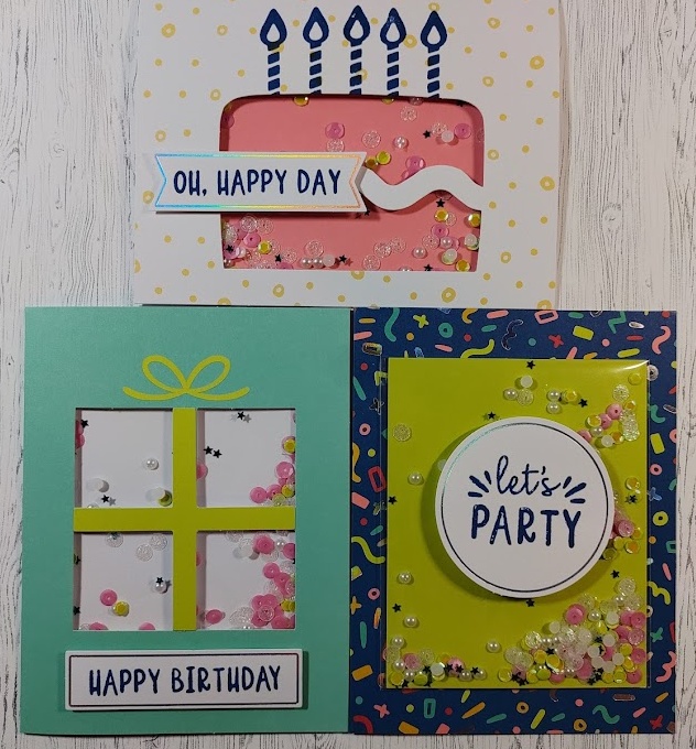Cards made using the All-Inclusive Kit Confetti Birthday by Stampin' Up