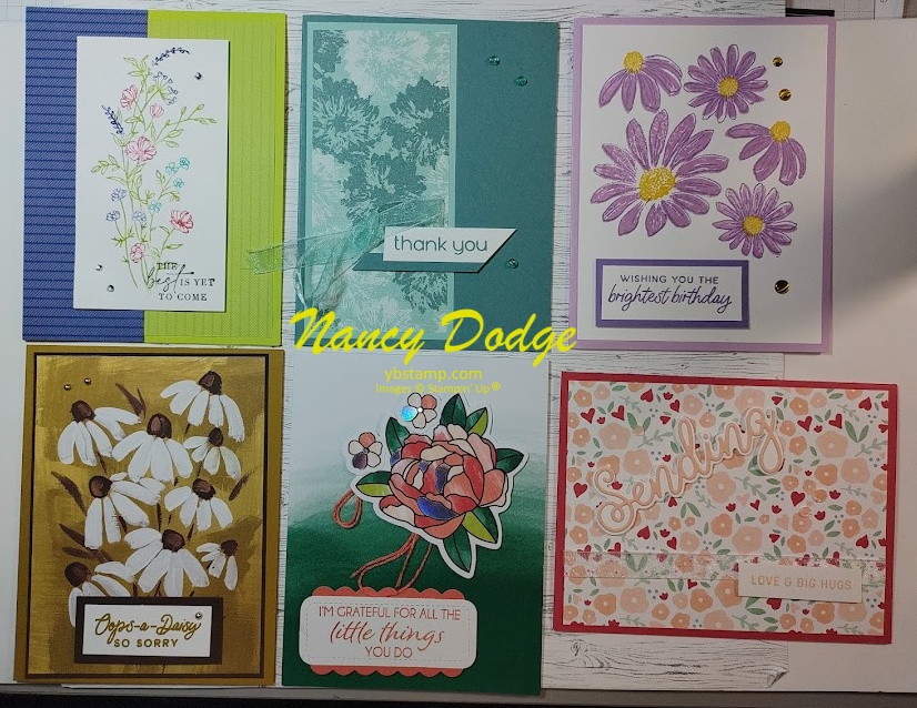 Gallery of various flower cards