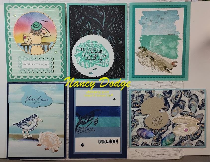 Gallery of various beach/seaside cards