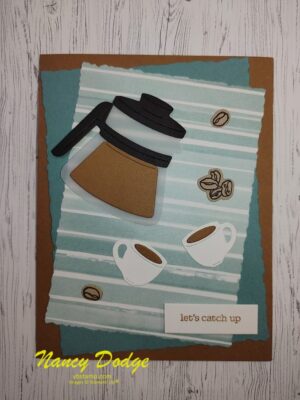 Latte Love card with coffee carafe & coffee cup