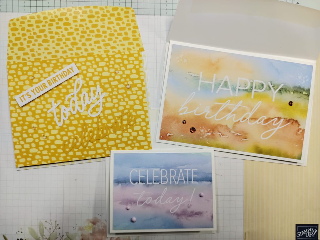 Cards made with Mix and Match and Memories and More packs