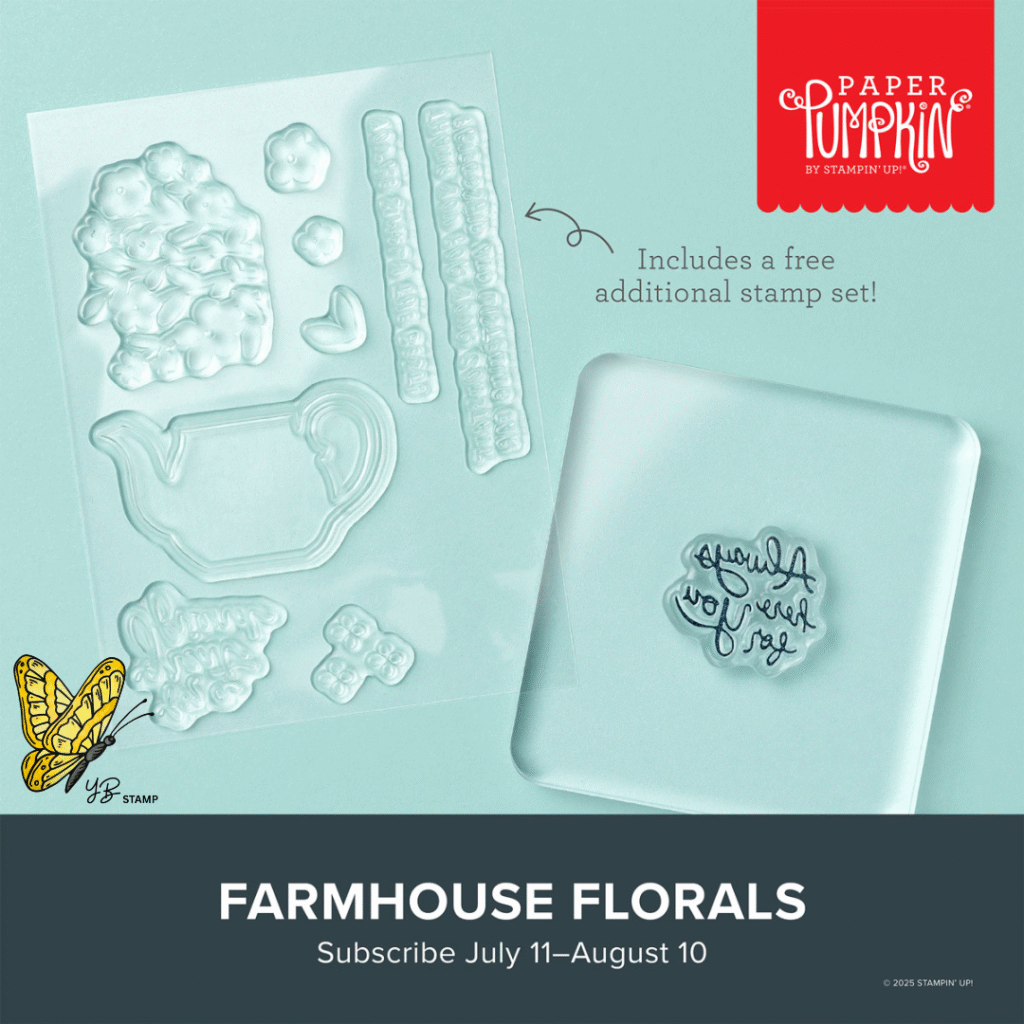 August 2025 Paper Pumpkin kit - Farmhouse Florals