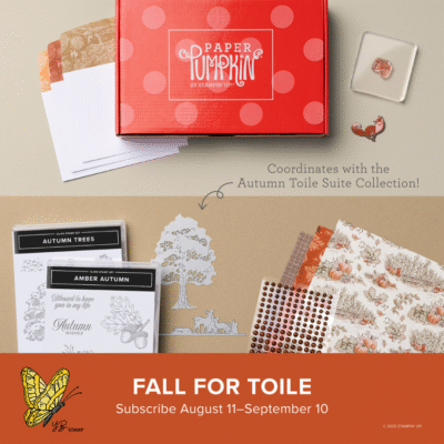 September 2025 Paper Pumpkin kit - Fall for Toile