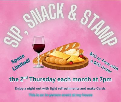 Sip Snack Stamp Class
