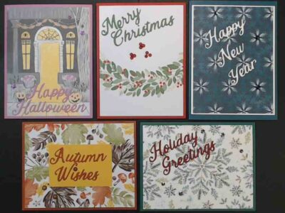 5 Words for the Season cards