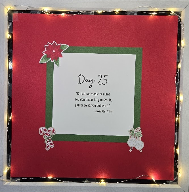 Advent Project Christmas Day Inspirational Quote
