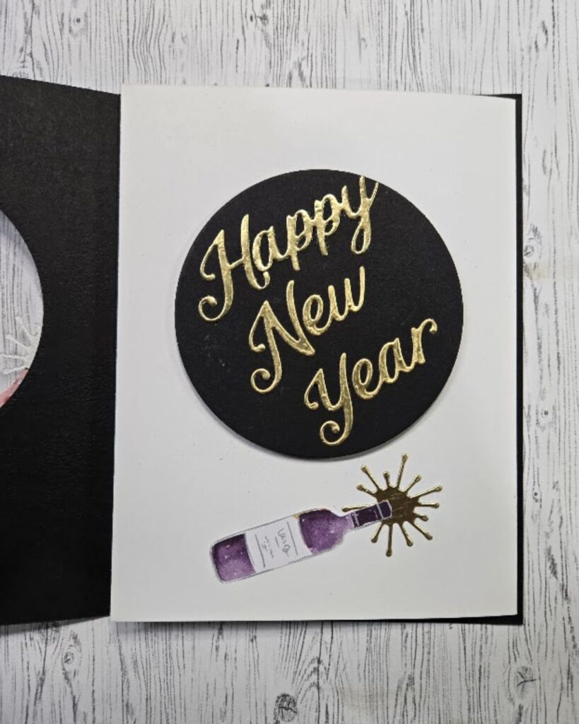 New Year's Bog Hop Card open