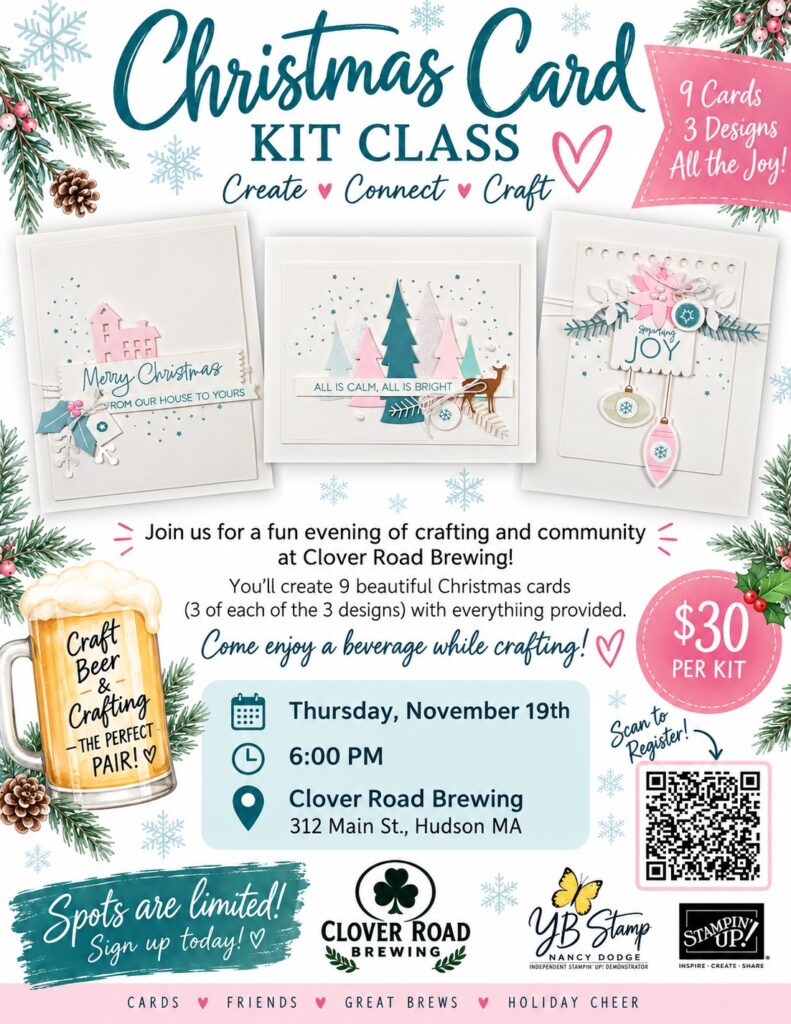 Calm & Bright Kit Class Flyer