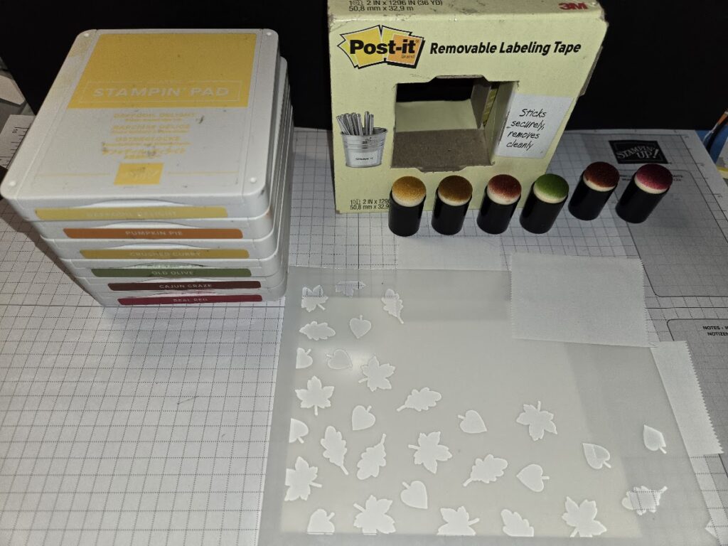 Supplies for Septe 2026 Card