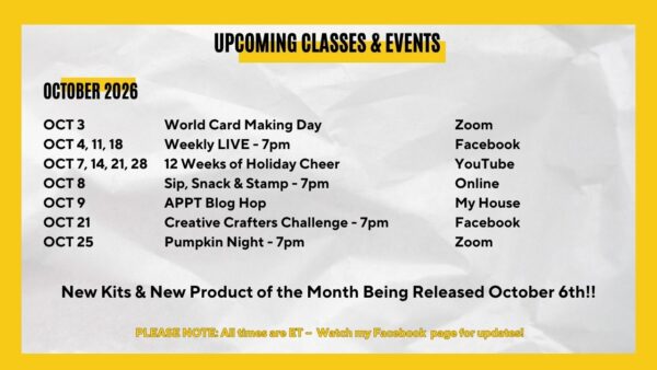 October Monthly Calendar